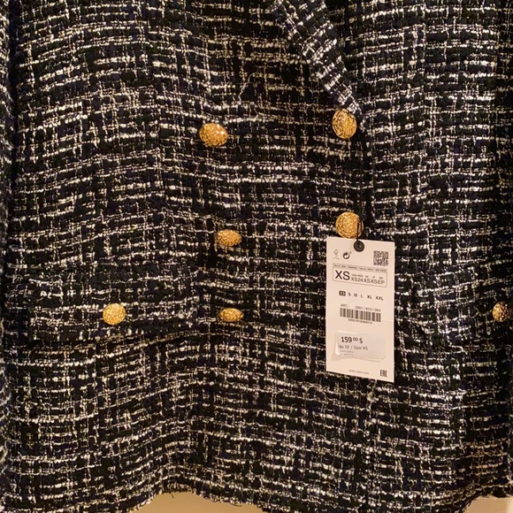Sold - Zara double breast textured blazer - Picture 6 of 9